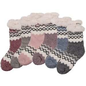 Dámské pohodlné ponožky, mělírované, univerzální velikost, 140 g, 100% polyakryl, 6 barev mix, s hlavičkovou kartou