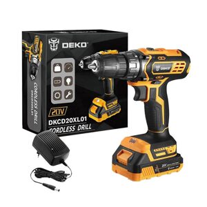 Deko Tools Akumulátorová vrtačka Deko Tools DKCD20XL01-H10 20V