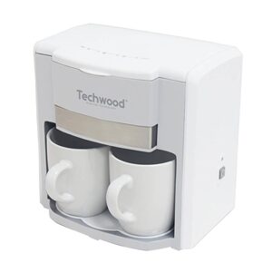 Techwood 2šálkový kávovar na překapávanou kávu (bílý)