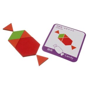 Dětské vzdělávací puzzle 155 ks barevných bloků - geometrické obrazce