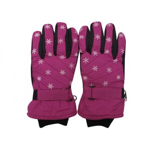 Holidaysport Juniorské zimní lyžařské rukavice C04 růžová