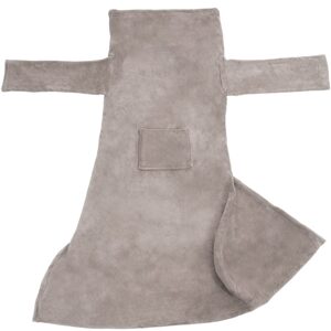 tectake 403038 2 deky s rukávy - šedá - šedá