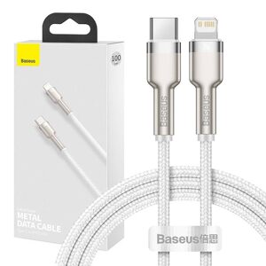 Baseus USB-C kabel pro Lightning Baseus Cafule, PD, 20W, 1m (bílý)