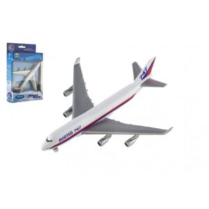 Dromader Letadlo Welly Boeing 747 plast/kov 15cm v krabičce 13x21x4,5cm