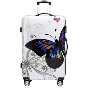 bHome Dívčí cestovní kufr Motýlci 45l