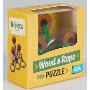 Albi Wood & Rope puzzle - Triplets