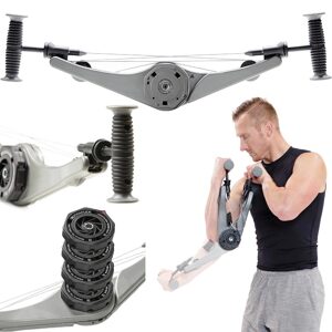 Verk Group Expander pro fitness s nastavitelným odporem šedý