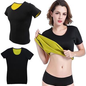 Verk Group Ženské fitness neoprenové triko na hubnutí, černé, XL