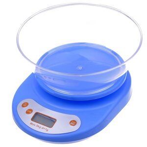 Verk Group Elektronická kuchyňská váha s LCD a mísou modrá