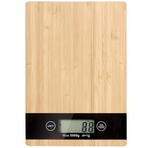 Verk Group Elektronická kuchyňská váha z bambusu do 5 kg