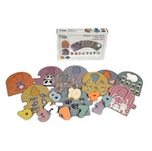 Adam Toys Naučné dřevěné puzzle - počítání, Adam Toys