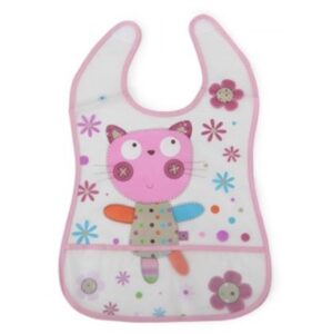 Cangaroo Cangoroo Bryndáček s kapsičkou Baby Bib Happy Meal - růžový