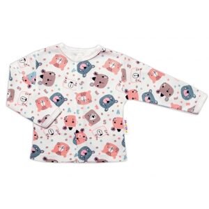Baby Nellys Kojenecká košilka, New Teddy, růžová barva, vel. 68 - 68 (3-6m)