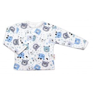Baby Nellys Kojenecká košilka, New Teddy, modrá barva, vel. 74