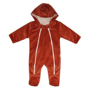 Mamatti Kojenecký overal VELVET, Baby Fox - hnědý, Mamatti - 62 (2-3m)