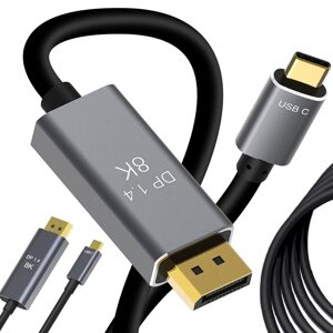 Verk Group Kabel USB Typ-C 1.4 s DisplayPortem, 8K/4K/2K, 1.8m