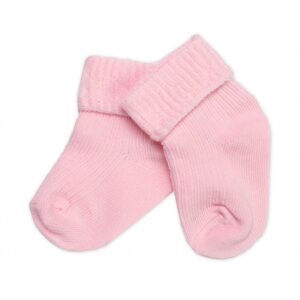 Baby Nellys Kojenecké ponožky, Baby Nellys, růžové, vel. 3-6 m