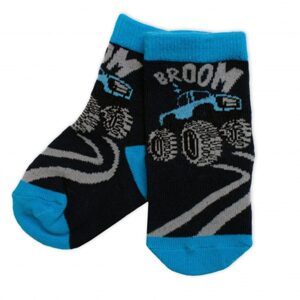 BN Dětské bavlněné ponožky Track - granát - 15-18