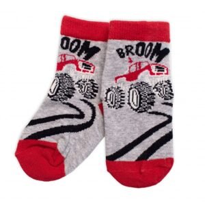 BN Dětské bavlněné ponožky Track - šedé