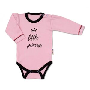 Baby Nellys Body dlouhý rukáv, vel. 62, růžové - Little Princess - 86 (12-18m)