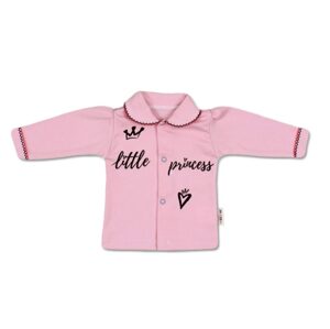 Baby Nellys Bavlněná košilka Little Princess - růžová - 56 (1-2m)
