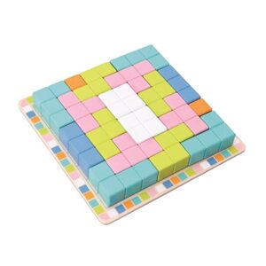 Adam Toys Dřevěná skládací hra TETRIS - 19ks, Adam Toys