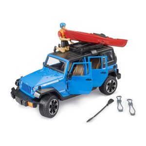 Bruder Jeep Wrangler Rubicon s kajakem a figurkou 1:16