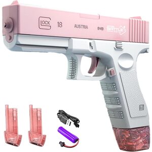 bHome Automatická vodní pistole Spray se zásobníky růžová