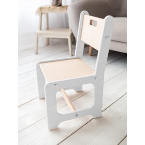 Woodisio Židle SIMO - Bílá - transparentní lak