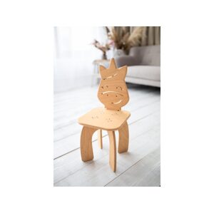 Woodisio Židle ANIMAL - Transparentní matný lak - Jednoro