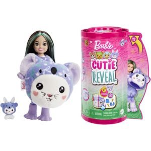 MATTEL BRB CUTIE REVEAL CHELSEA V KOSTÝMU - ZAJÍČEK VE FIALOVÉM KOSTÝMU KOALY