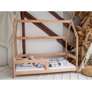 Woodisio Domečková postel NINA - Transparentní matný lak - 160 x 90