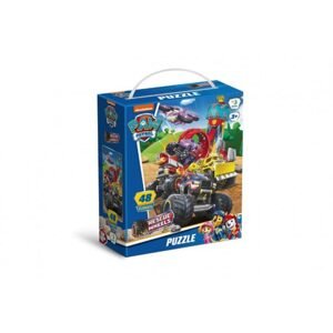 DODO Puzzle Tlapková patrola/Paw Patrol Záchrana na kolech 32x23cm 48 dílků v krabičce 15x18x6cm