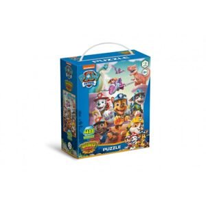 DODO Puzzle Tlapková patrola/Paw Patrol Záchrana dinosaurů 32x23cm 48 dílků v krabičce 15x18x6cm