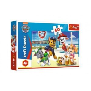 Trefl Puzzle Ve světě štěňat Tlapková patrola/Paw patrol 33x22cm 60 dílků v krabici 21x14x4cm