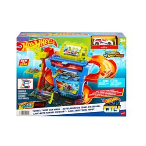 Hot Wheels City color shifters automyčka s otočným tunelem HTN80