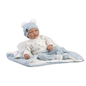 Guca 885 ADRI - realistická panenka miminko s měkkým látkovým tělem - 38 cm