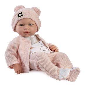 Guca 894 NEW BORN - realistická panenka miminko s měkkým látkovým tělem - 36 cm