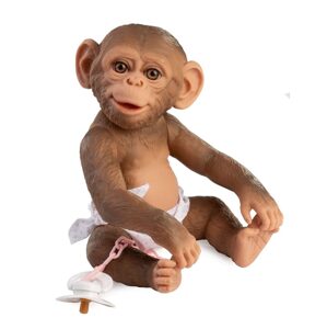 Guca 992 REBORN OPIČKA - realistická opička miminko s celovinylovým tělem - 32 cm