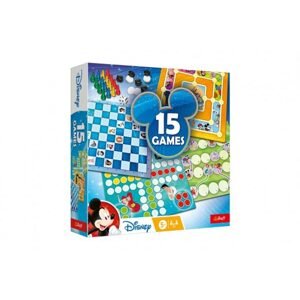 Trefl Sada 15 her Disney společenká hra v krabici 24,5x24,5x6cm