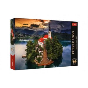Trefl Puzzle Premium Plus - Photo Odyssey:Jezero Bled, Slovinsko 1000dílků 68,3x48cm v krabici 40x27cm