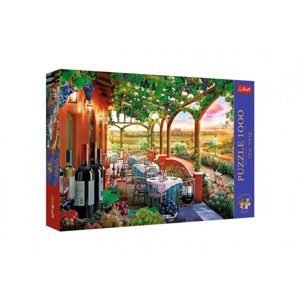 Trefl Puzzle Premium Plus - Čajový čas: Italská vinice 1000 dílků 68,3x48cm v krabici 40x27x6cm