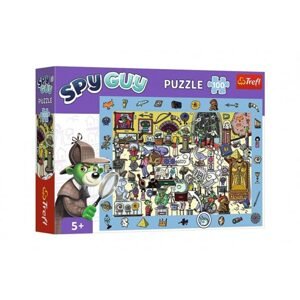 Trefl Puzzle Spy Guy - Muzeum 18,9x13,4cm 100 dílků v krabici 33x23x6cm