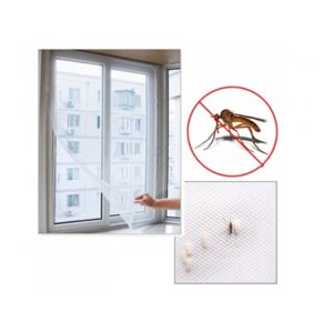 Ochranná síť do oken proti hmytu bílá - 130 x 150 cm