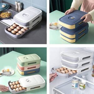 Výsuvný zásobník na uložení vajec do lednice bílý 33 x 21 x 8 cm - až na 20 kusů vajec