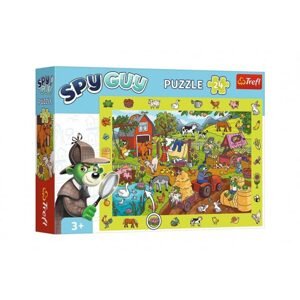 Trefl Puzzle Spy Guy - Farma 48x34cm 24 dílků v krabici 33x23x6cm