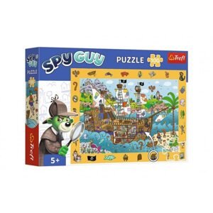 Trefl Puzzle Spy Guy - Pirátská loď 48x34cm 100 dílků v krabici 33x23x6cm