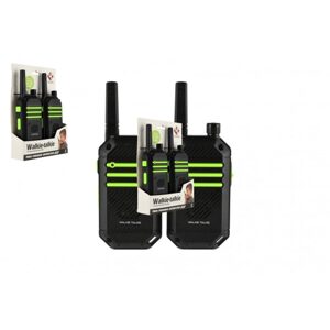 Teddies Vysílačky 2ks walkie-talkie 2,4 GHz dosah 300 metrů plast na baterie v krabičce 15x20x4cm