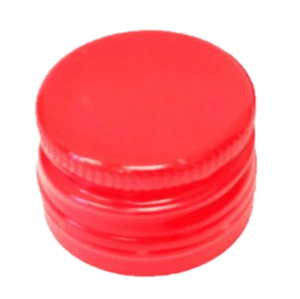 Zavařovací sklo Hliníkové víčko na lahev ČERVENÉ 28 mm s pojistným kroužkem Počet kusů v balení: 1