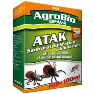 AgroBio ATAK Sada proti klíšťatům a komárům 100 + 100ml